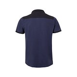 Zweifarbiges Stretch-Piqué-Poloshirt (200 g/m²) mit kurzen Ärmeln, aus Polyester (96 %) und Elastan (4 %) Duricalie