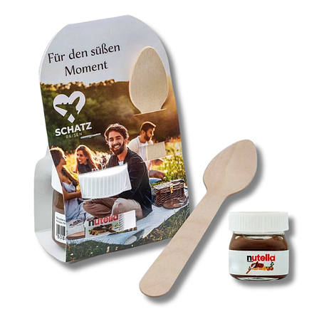 Nutella Miniglas 25g personalisierbar mit Logo
