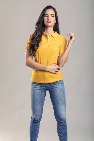 Frauen Farbe Polo-Shirt "keya"