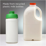 500 ml recycelte Sportflasche mit Klappdeckel - Veivep
