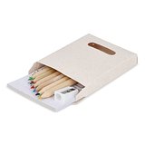 8-teiliges Malset in einer Schachtel aus recyceltem Milchkarton Mervas