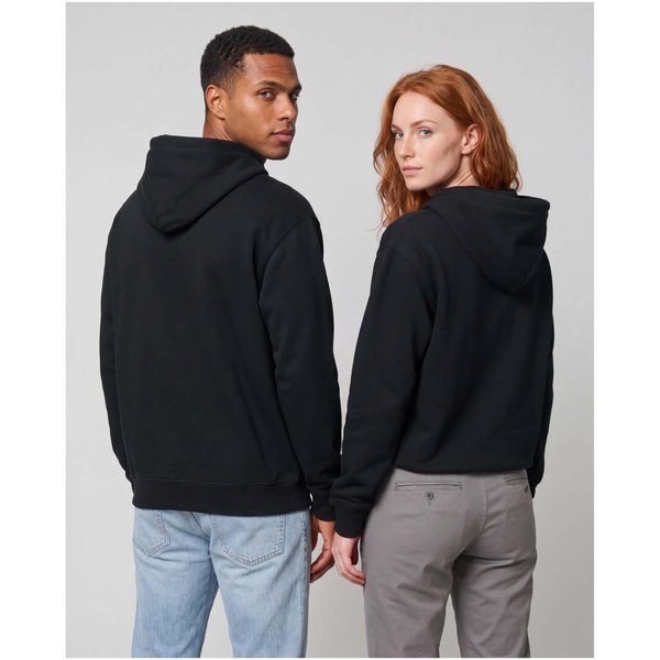 Kapuzenpullover in Übergrösse aus recycelter 280 g/m2 Bio Baumwolle (OCS), unisex - Uoli