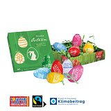 Osternest mit Schokolade von Tony´s auf Graspapier