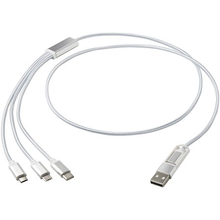 5-in-1 Ladekabel aus recyceltem Aluminium - Mudoll