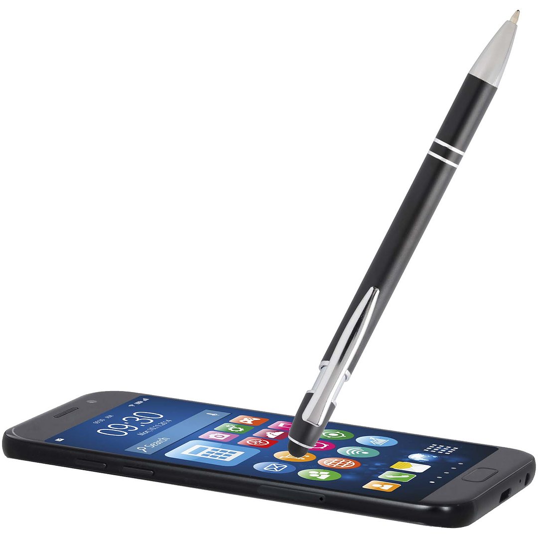 Kugelschreiber mit silbernem Finish (blaue Mine) - Jovina