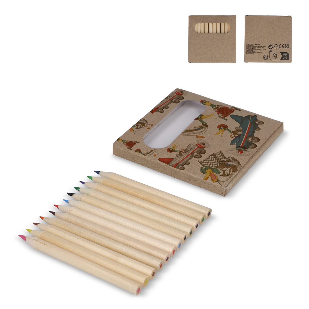 12 Buntstifte in Kraftbox Feninel