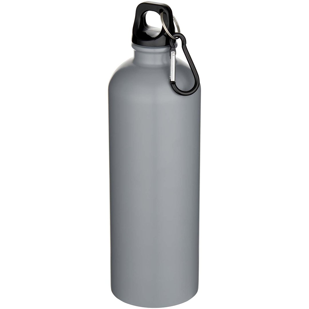 750 ml matte RCS-zertifizierte, einwandige Trinkflasche aus recyceltem Edelstahl mit Karabinerhaken - Nolfenas