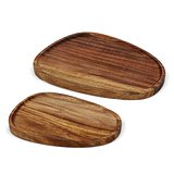 2er-Pack Holztabletts in Bioform Benescia