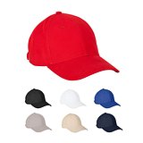 Kappe aus 100 % gebürsteter Baumwolle (260 g/m²) mit 6 Paneelen Raitlin