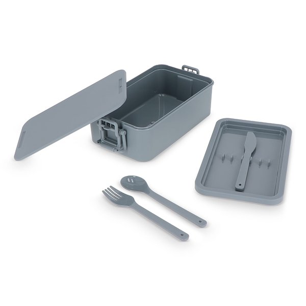 Doppelte Lunchbox mit Besteck Ylanin