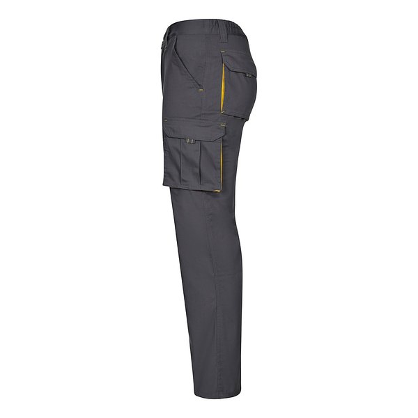 Zweifarbige Stretch-Hose mit mehreren Taschen (240 g/m²), aus Baumwolle (46 %), EME (38 %) und Polyester (16 %) Paulik