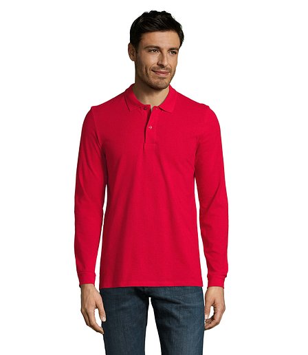 Männer Long-Sleeve Polo 180g Cilgian