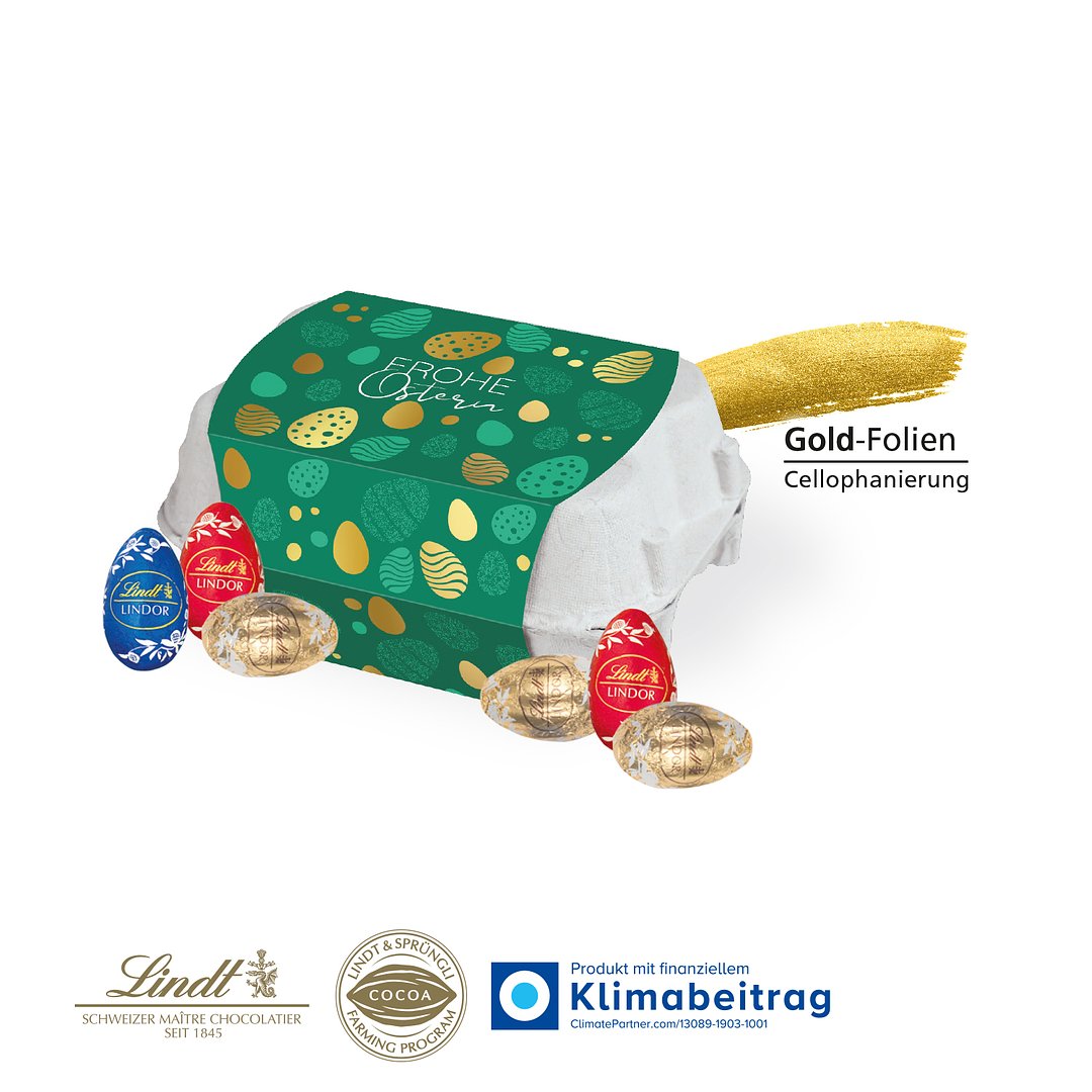 Schoko-Eier 6er-Set mit Lindt Schoko-Eier