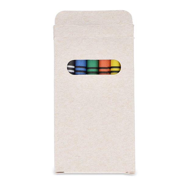 6 Buntstifte in einer Schachtel aus recyceltem Milchkarton Ferdi