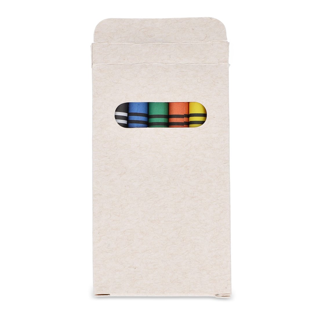 6 Buntstifte in einer Schachtel aus recyceltem Milchkarton Ferdi