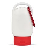 Sonnenschutzlotion mit Karabiner SPF30 aus recyceltem Material Hatrudi