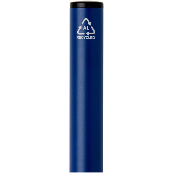 Kugelschreiber aus recyceltem Aluminium mit Drehmechanik und Hülle (blaue Tinte) - Anneliun