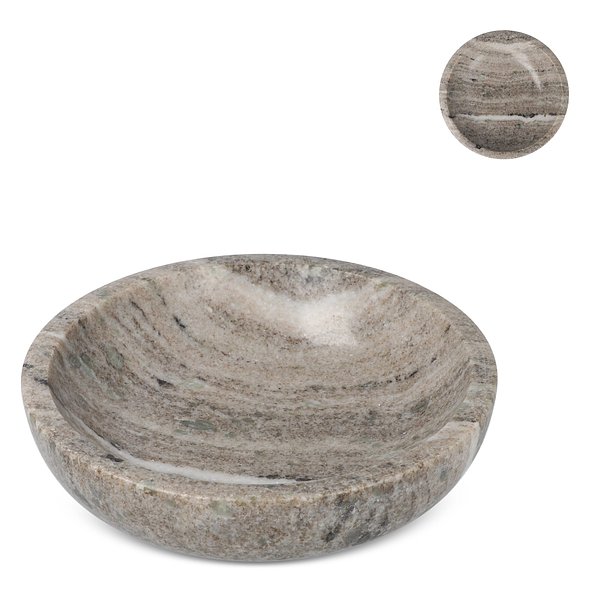 Sten Travertin-Marmor-Schale Benandrg