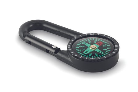 Outdoor-Kompass mit Karabiner Natristia