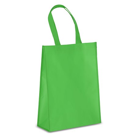 R-PET Tragetasche aus laminiertem Non Woven 30 x 12 x 40cm 105g/m² Emenst