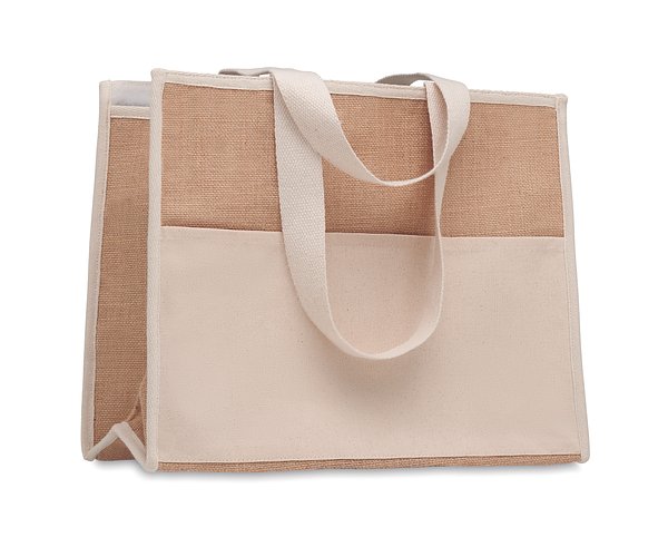 Jute-Canvas Shopping Tasche Nins