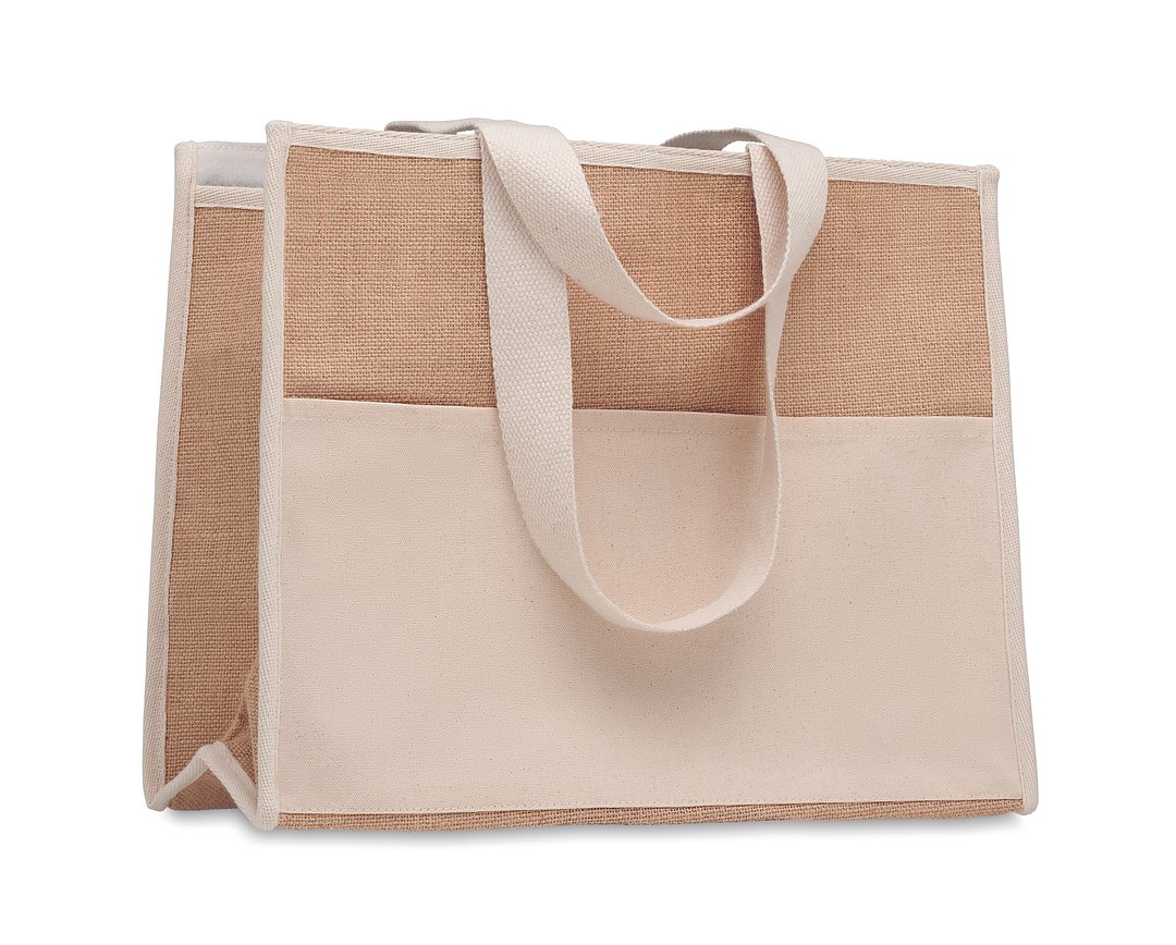 Jute-Canvas Shopping Tasche Nins