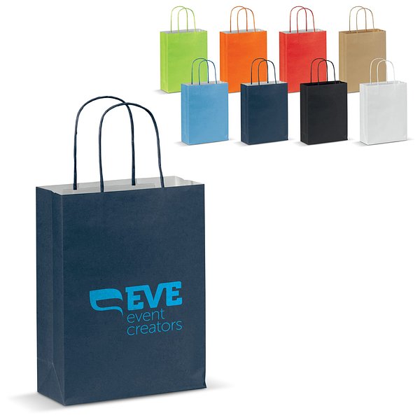 Kleine Papiertasche im Eco Look 120g/m² Lütz