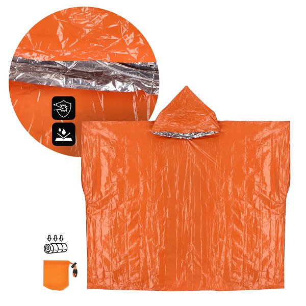 2-in-1-Thermoponcho für Outdoor Notfälle Durenas