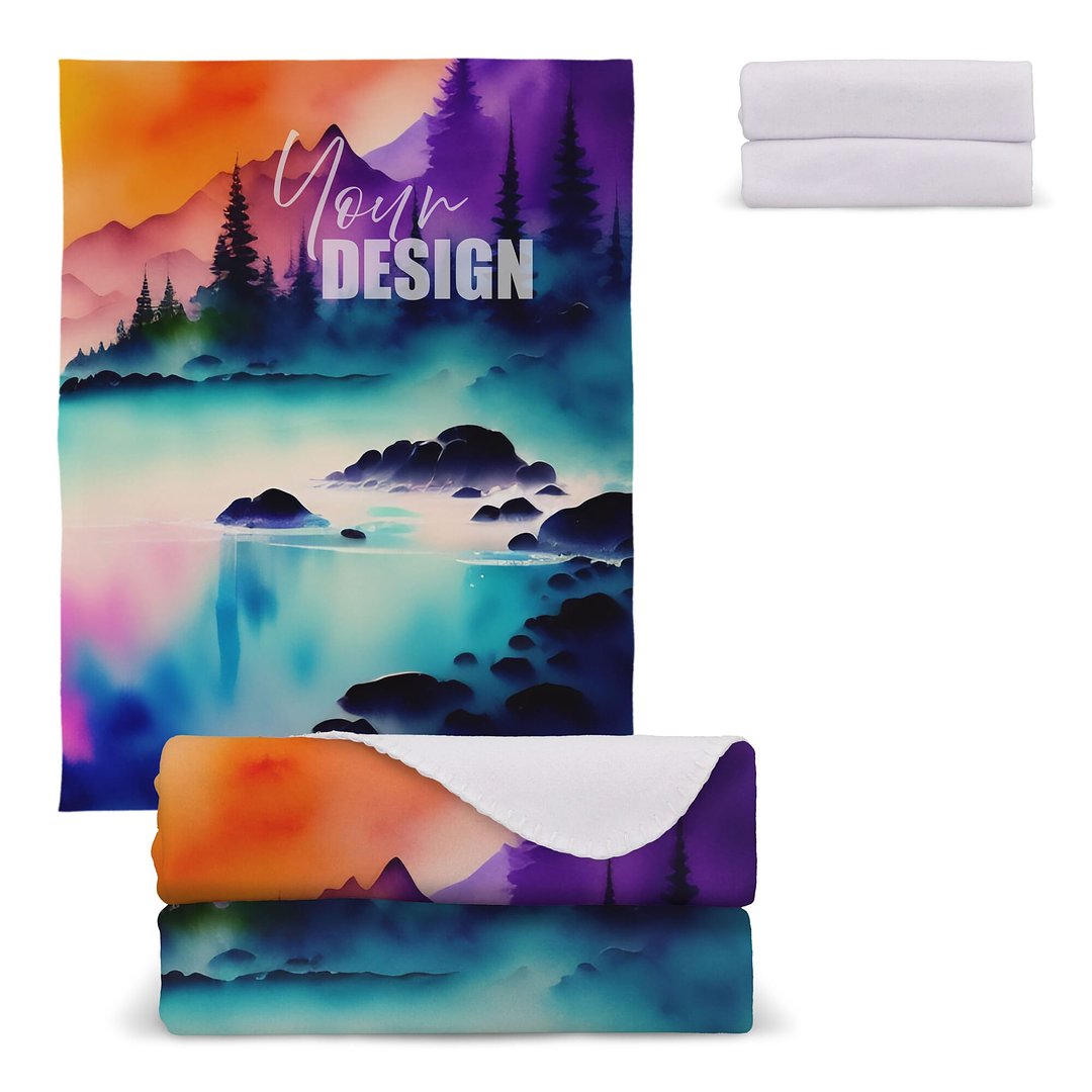 Polarfleece-Decke Sublimation 130x170 cm 290g/m² Uorsie