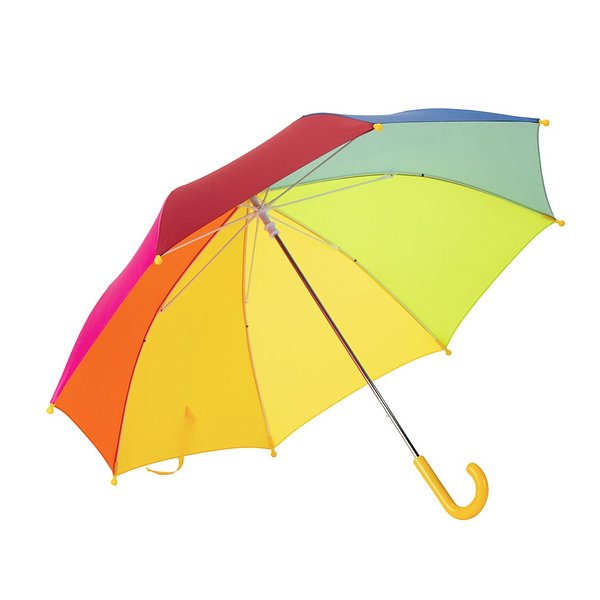 Kinderregenschirm, 19“, bunt, aus 190T Polyester Steilgi
