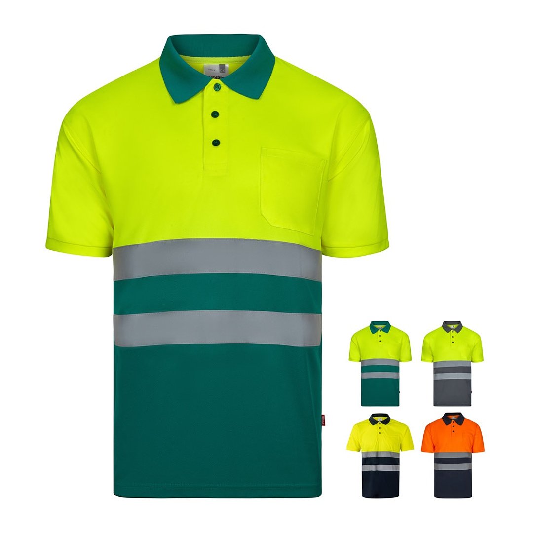 Poloshirt (140g/m²) im Bird-Eye-Design mit kurzen Ärmeln, aus Polyester (100%) Leengiama