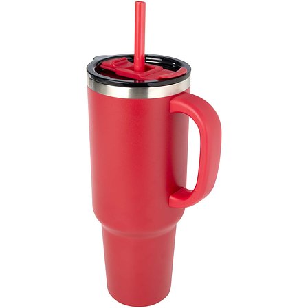 1200 ml doppelwandiger RCS-zertifizierter Kupfer-Vakuum Isolierbecher mit Strohhalm - Menele