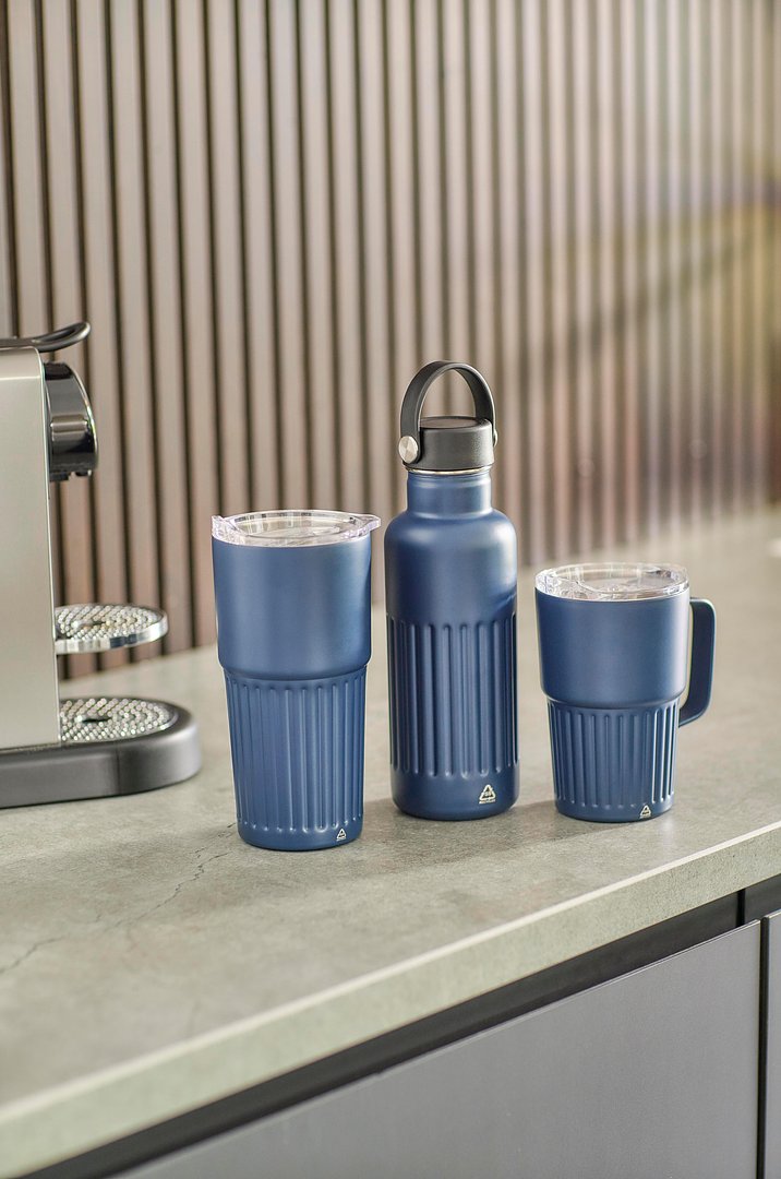 Recycelte Edelstahl-Trinkflasche mit doppelter Wand (500 ml) Benco