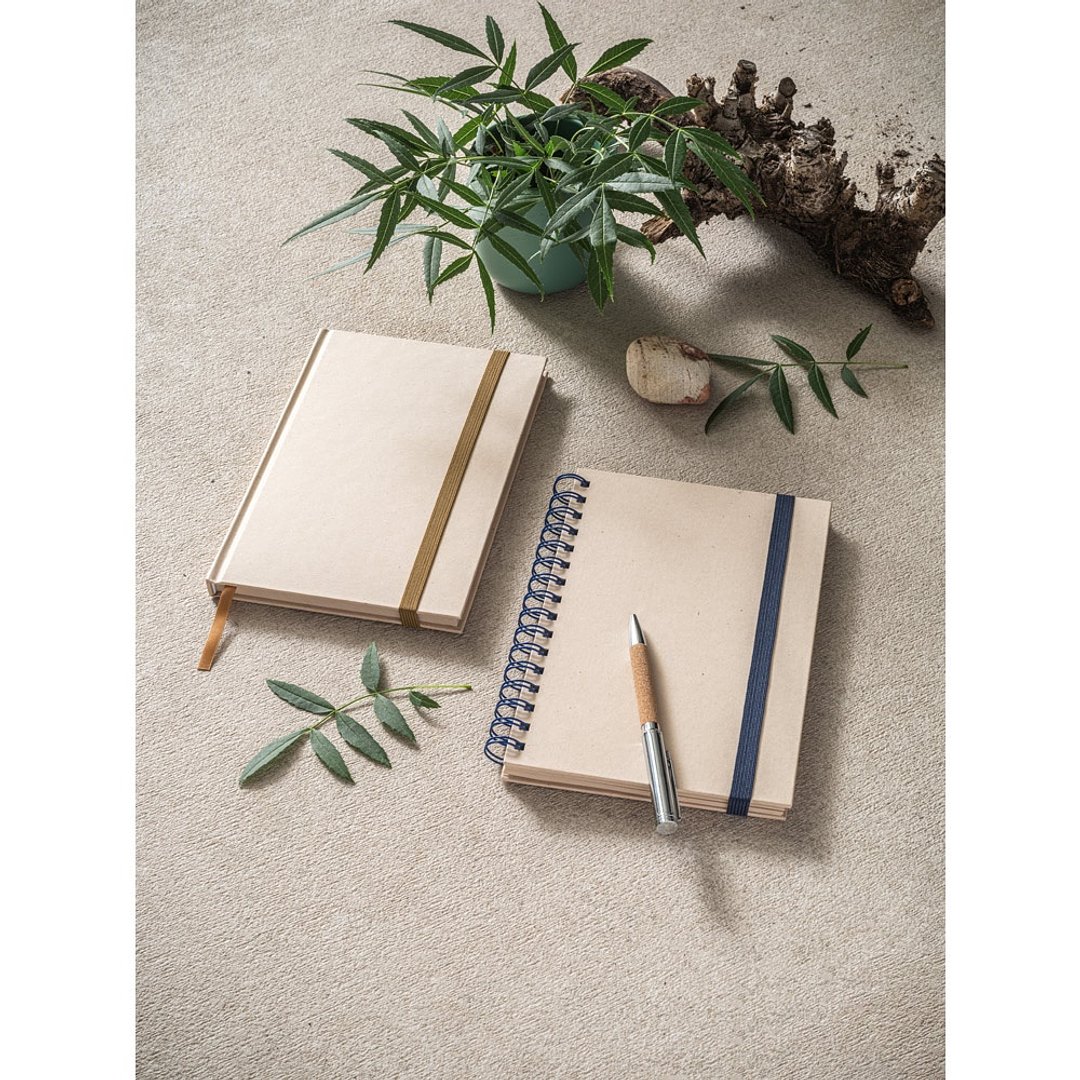 A5 Notizblock aus Zuckerrohrpapier mit linierten Seiten Annelven