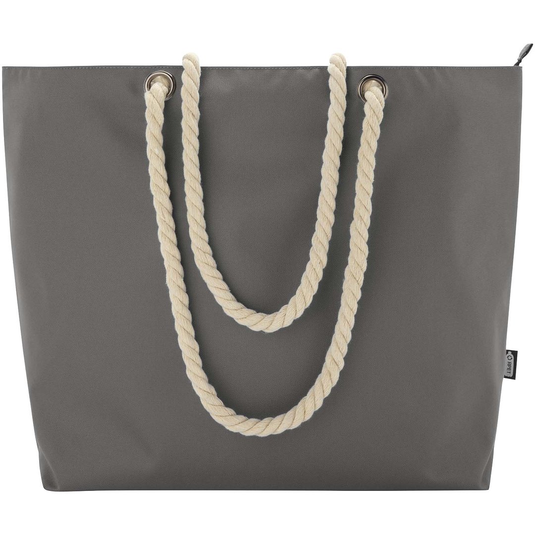 Strandkühltasche mit Kordelgriffen aus recyceltem GRS-Material - Vrettas