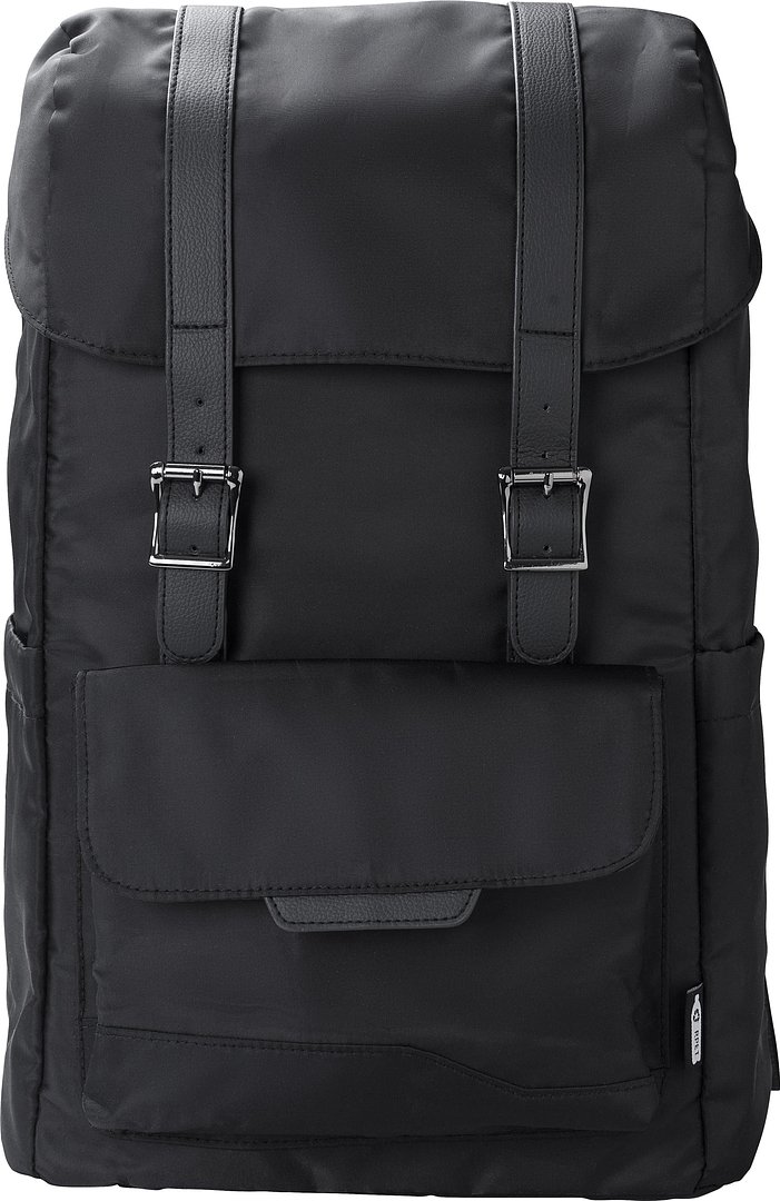 rPET (290T) Polyester Twill Rucksack mit Lasche Buorsch