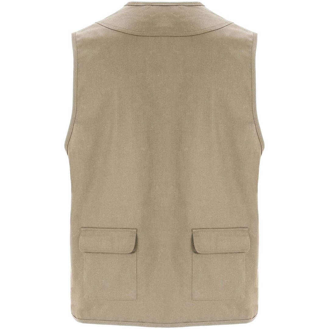 Arbeitsweste mit V-Ausschnitt und mehreren Taschen, 200 g/m2 - Elverven