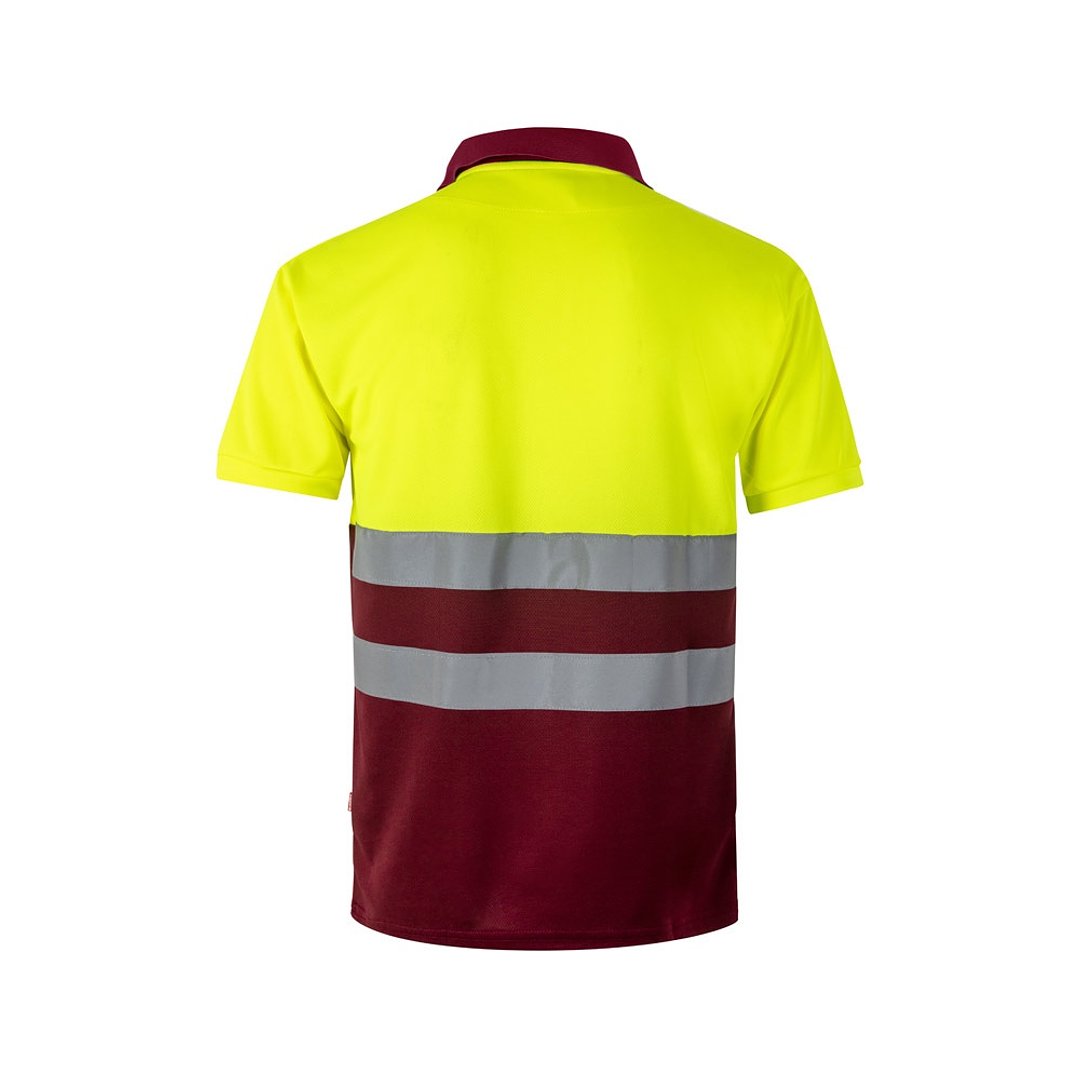 Zweifarbiges Poloshirt im Bird-Eye-Design (160g/m²) mit kurzen Ärmeln, aus Polyester (100%) Mudyli
