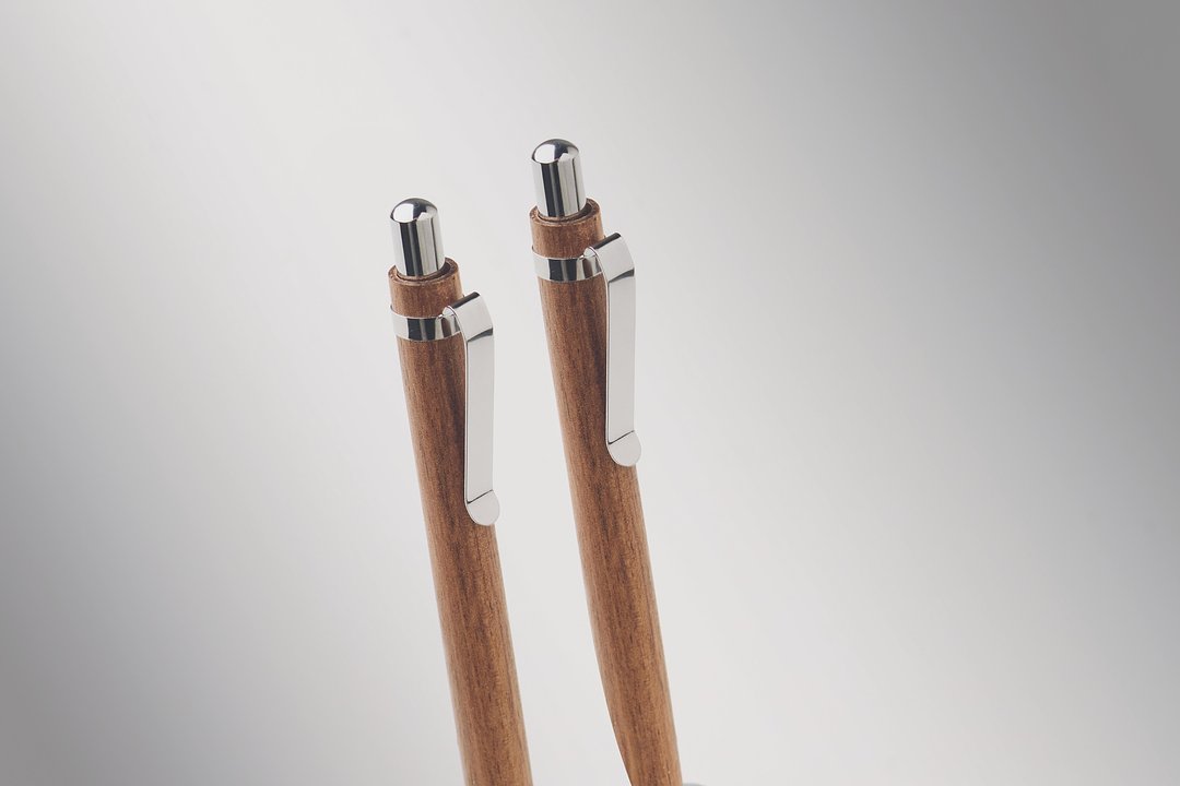 Schreibgeräte-Set Akazienholz Dumenetori