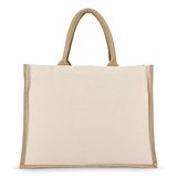 Jute-Baumwolle Tragetasche OEKO-TEX® 42,5 x 19 x 32cm 320g/m² Gritan