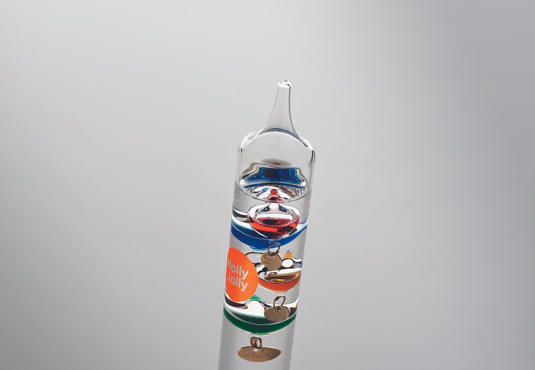 Galileo Thermometer Glas 28cm Dorscin