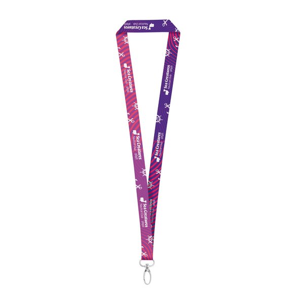 Sublimationslanyard aus Polyester mit Karabiner Relix