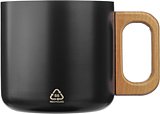 Becher Corg | Recycelter Edelstahl | Holzgriff | 400 ml