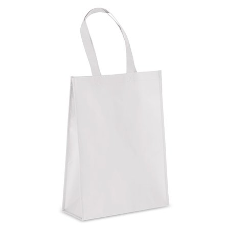 R-PET Tragetasche aus laminiertem Non Woven 30 x 12 x 40cm 105g/m² Emenst