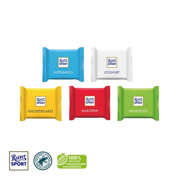 Ritter SPORT "Mini" im Werbebriefchen