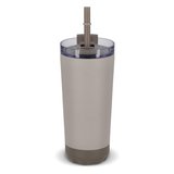 doppelwandiger Norden-Trinkbecher aus Edelstahl mit Strohhalm, 600 ml Steilliun