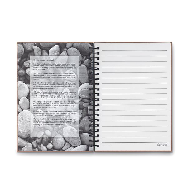 Mineralpapier Notizbuch Walbi