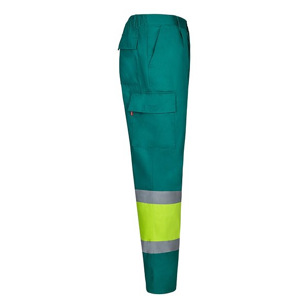 Zweifarbige Hose aus Twill (190g/m²), Baumwolle (20%) und Polyester (80%) Menatri