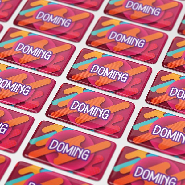 Doming Rechteck 50x20 mm Vrettt