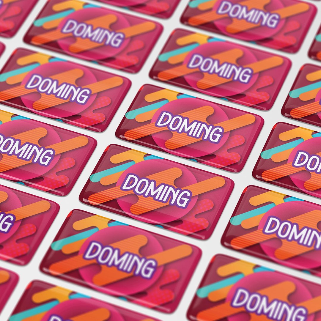 Doming Rechteck 50x20 mm Vrettt